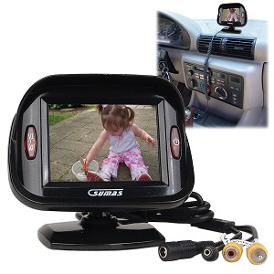 3.5" Sumas Media Car Rearview Monitor And Camera - Click Image to Close